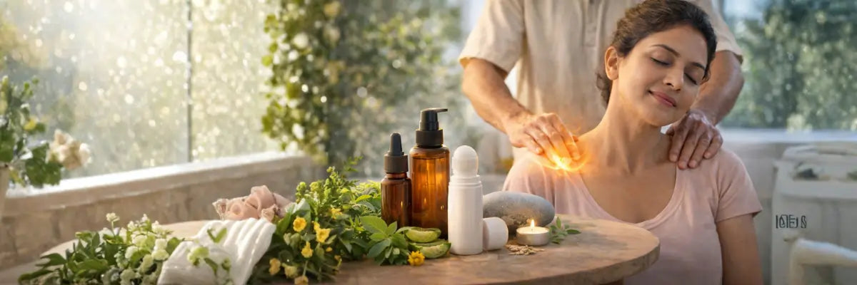 Massage, pain relief oils & roll on