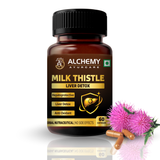 Milk Thistle Capsules for Liver Detox & Fatty Liver Support | Silymarin Extract | 60 Veg Capsules