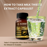 Milk Thistle Capsules for Liver Detox & Fatty Liver Support | Silymarin Extract | 60 Veg Capsules