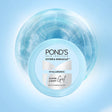 Pond's Hydra Miracle Hyaluronic Super Light Gel container on a light blue background