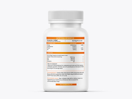 Supplement bottle with label