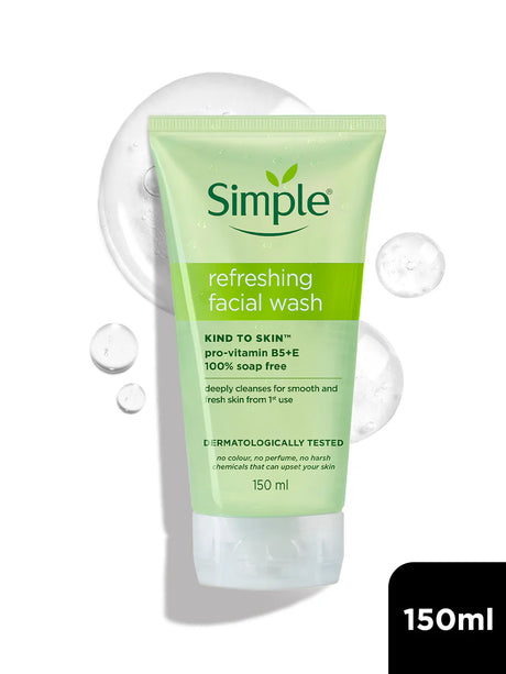 Simple refreshing facial wash tube