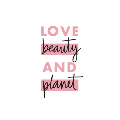  LOVE beauty AND planet logo