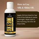 Silk & Shine Hair Oil | Almond, Jojoba & Kalonji Smooth Hair Care