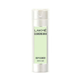 Lakme cleansing milk bottle on a white background