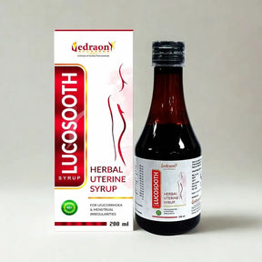 Vedraon Lucosooth Herbal Uterine Syrup bottle