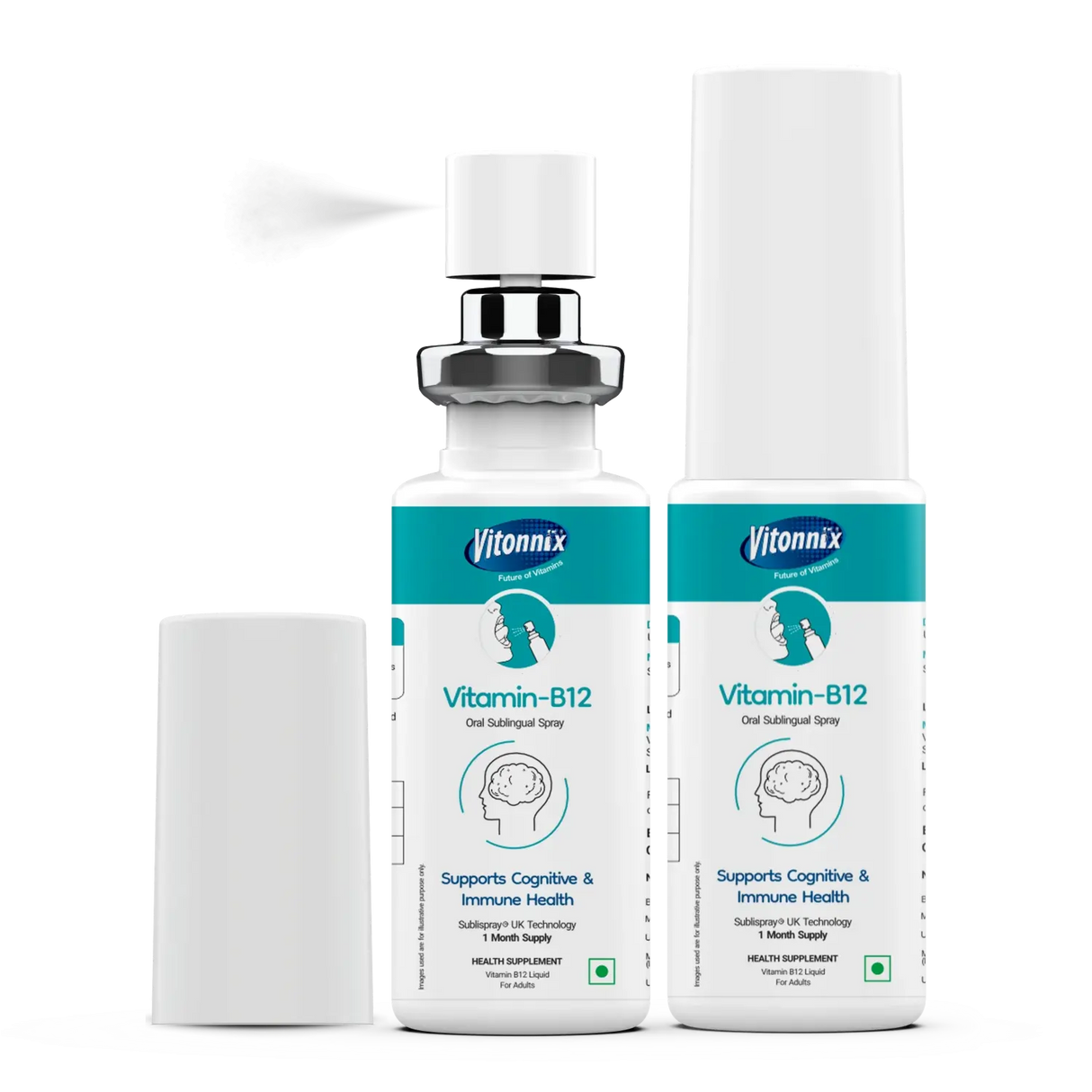 Vitonnix Vitamin B12 supplement bottles