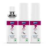 Three bottles of Vitonix Biotin supplement on a white background