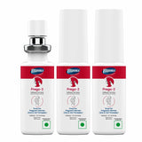 Three bottles of Vitonnix Prega-2 spray on a white background