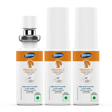 Three bottles of Vitonix Vitamin C supplement on a white background