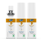 Three bottles of Vitonix Vitamin C supplement on a white background