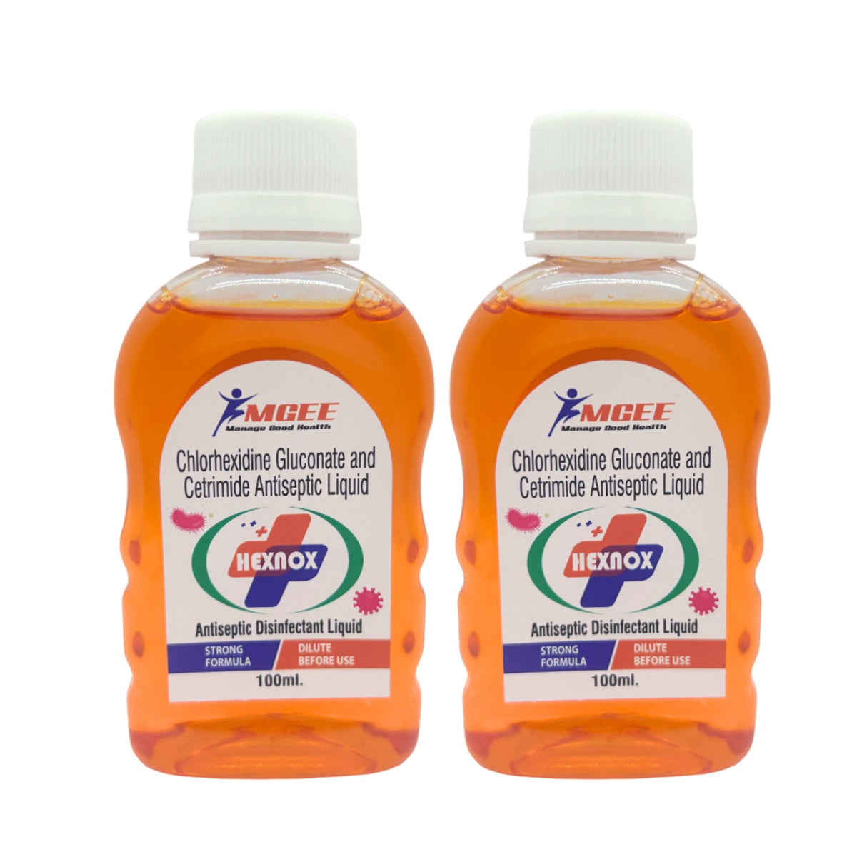 HEXNOX – Chlorhexidine Gluconate & Cetrimide Antiseptic Disinfectant Liquid – 100 ml & 1 Ltr