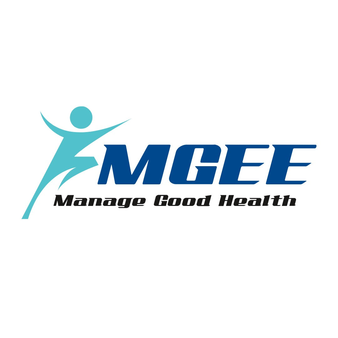 Logo of MGEE with a stylized figure and text on a white background