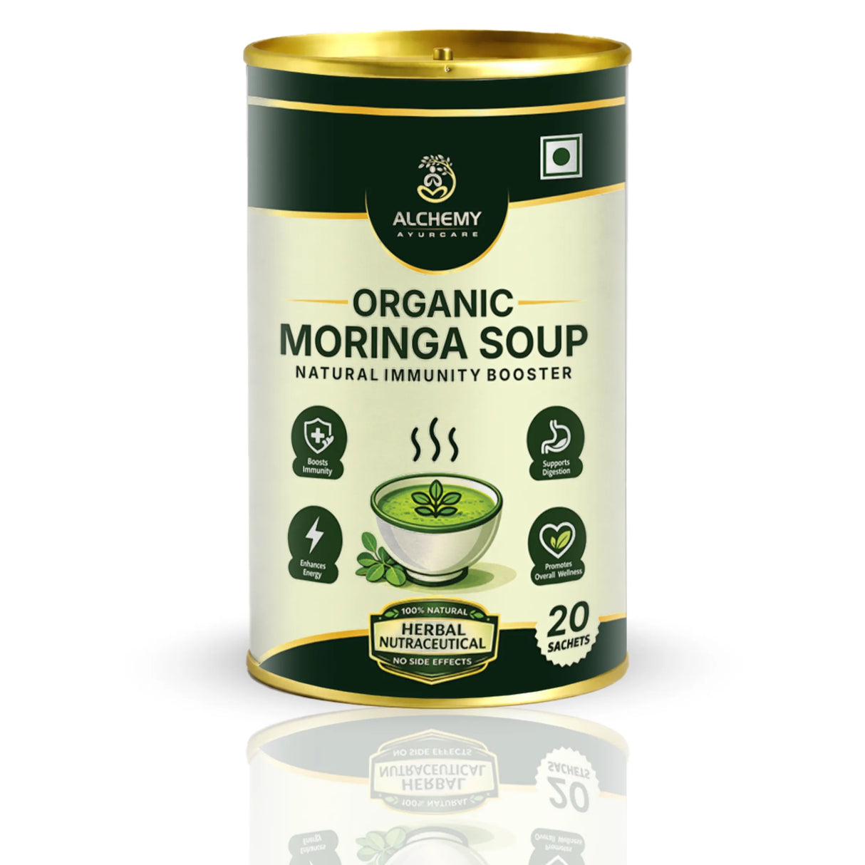 Organic Moringa & Fenugreek Soup Sachets | Immunity & Digestion Support – 20 Sachets