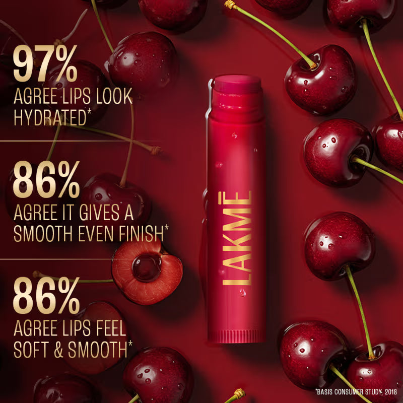 Lakme lip balm with cherries