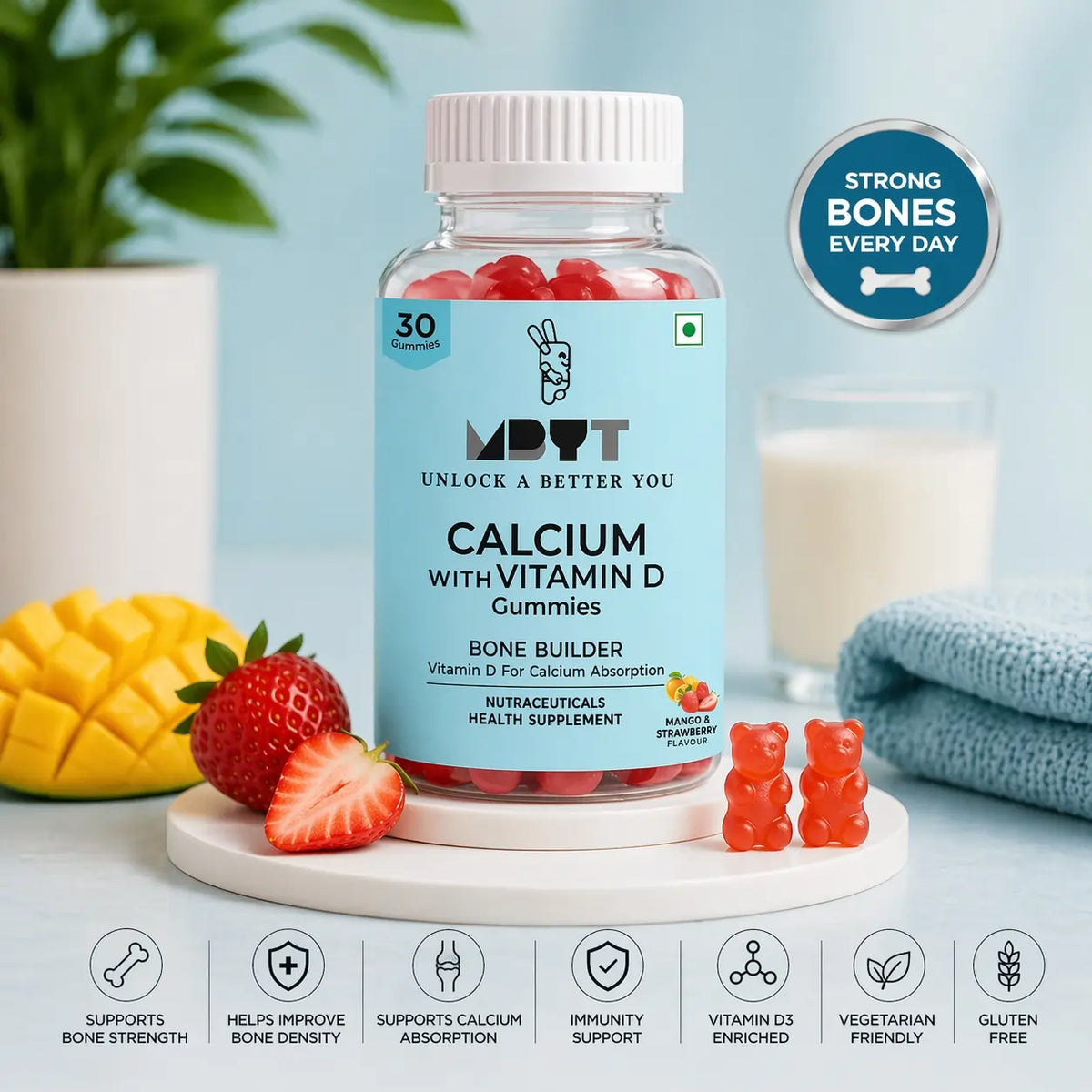 Calcium with vitamin D Gummies
