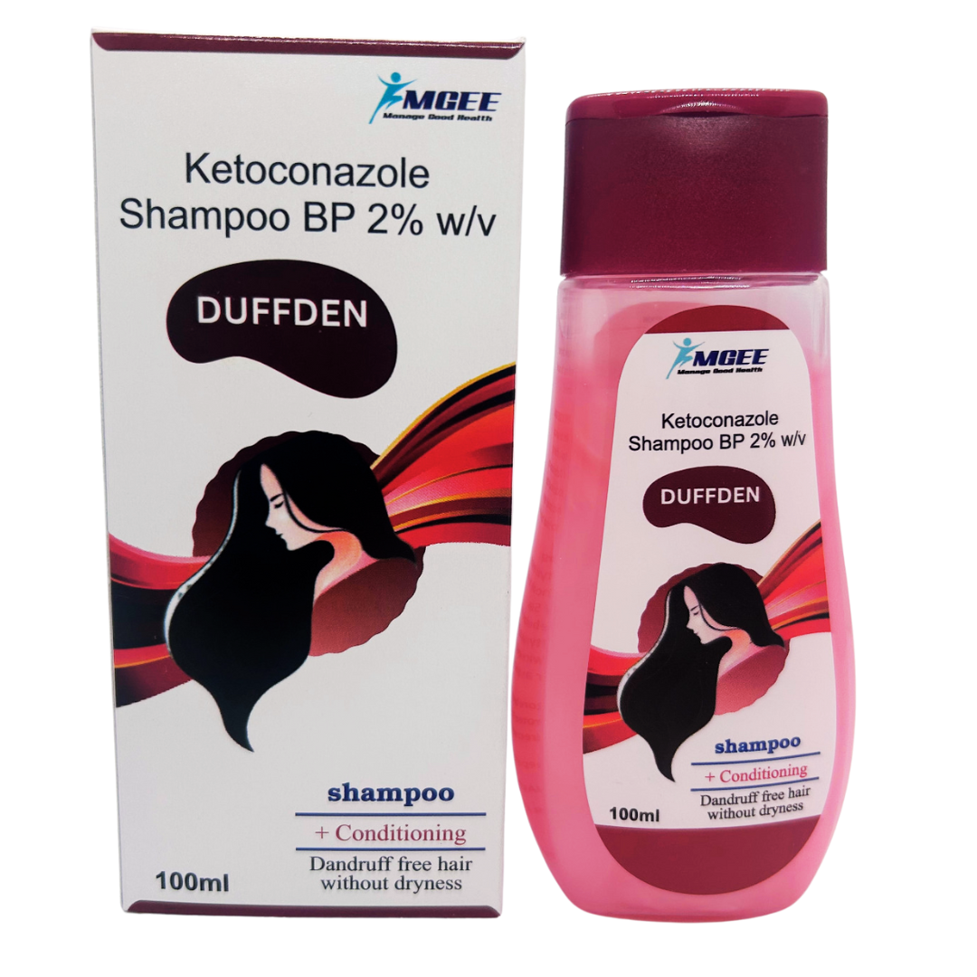 DUFFDEN – Ketoconazole Shampoo BP 2% w/v (Anti-Dandruff + Conditioning) – 100 ml