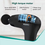 AGARO ICON Gun Massager | Rechargeable Percussion Massage Gun
