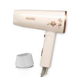 Beige hair dryer with floral design