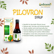 Vedraon Pilovron syrup packaging with product details on a white background