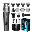 Agaro hair trimmer set with attachments on a white background