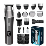 Agaro hair trimmer set with attachments on a white background
