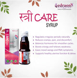 Stree Care Syrup packaging with product