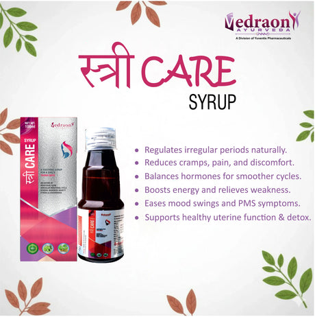 Stree Care Syrup packaging with product