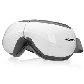 White and gray eye mask with 'AGARO' branding on a white background