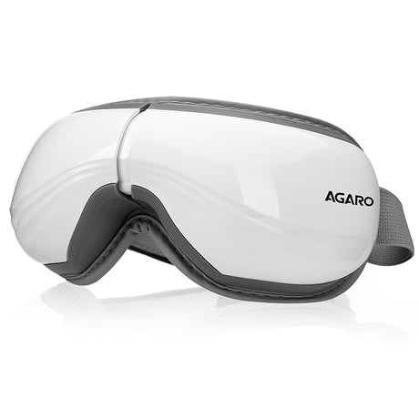 White and gray eye mask with 'AGARO' branding on a white background